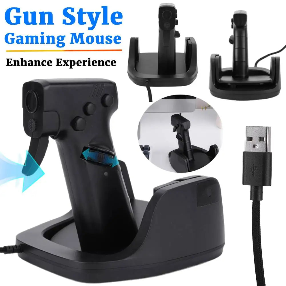 Gun Style Vertical Gaming Mouse